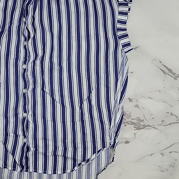 Madewell Central Shirt in Shea Stripe blue/white - Picture 3 of 5